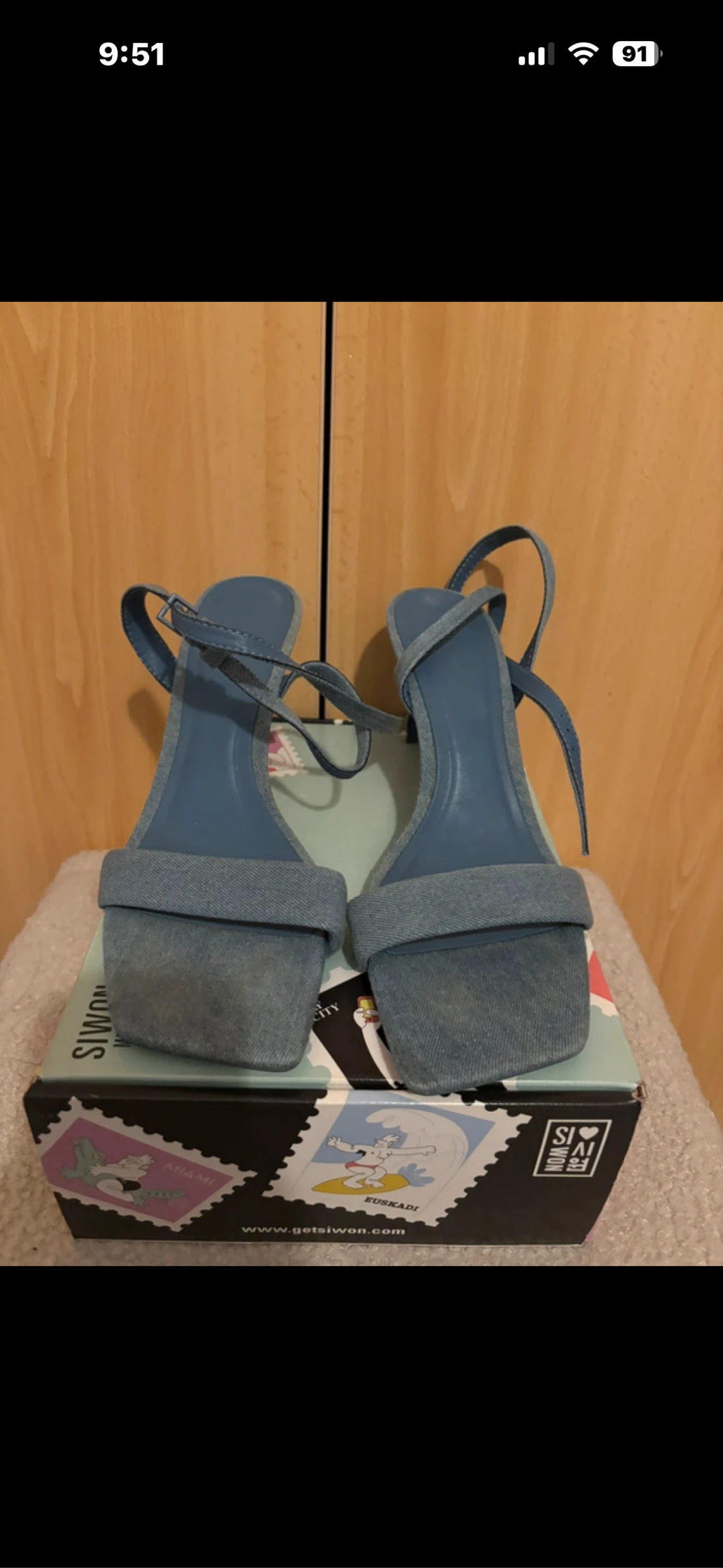 Sandálias Stradivarius Denim – photo 2